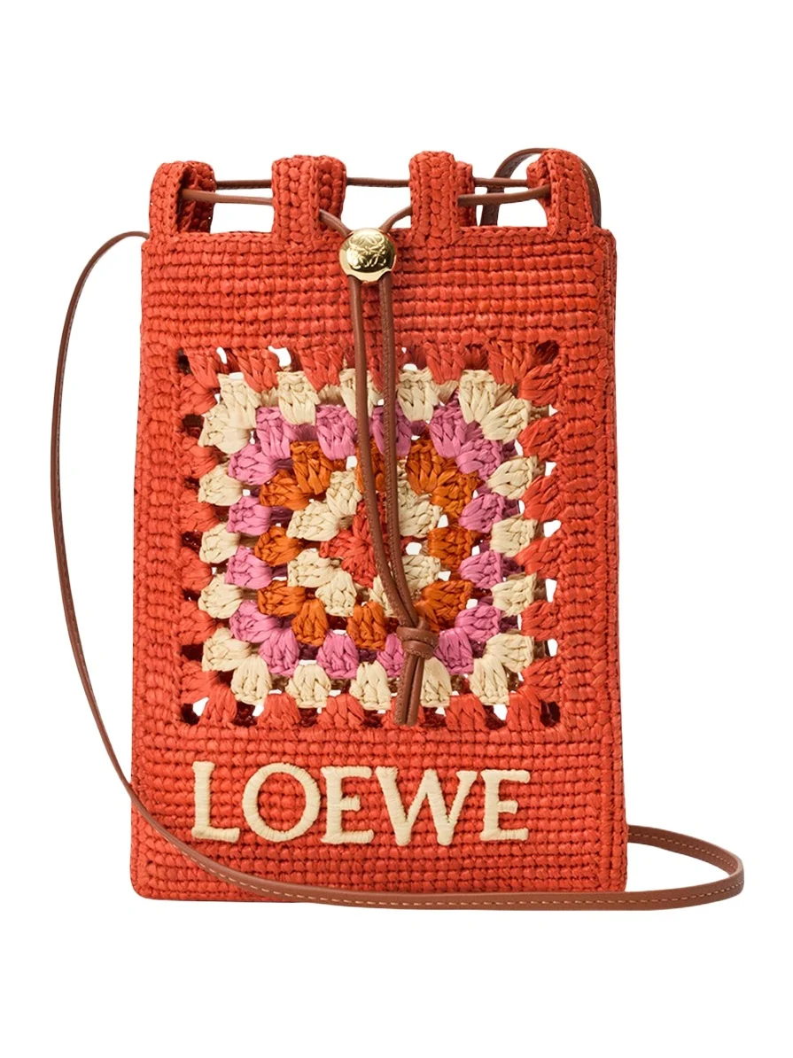 x Paula's Ibiza Crochet Raffia Pocket Crossbody Bag x Paula's Ibiza Crochet Raffia Pocket Crossbody Bag