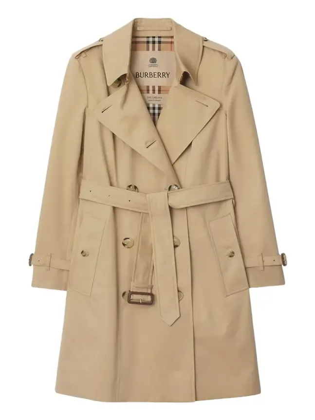 Chelsea Belted Double-Breasted Trench Coat Chelsea Belted Double-Breasted Trench Coat