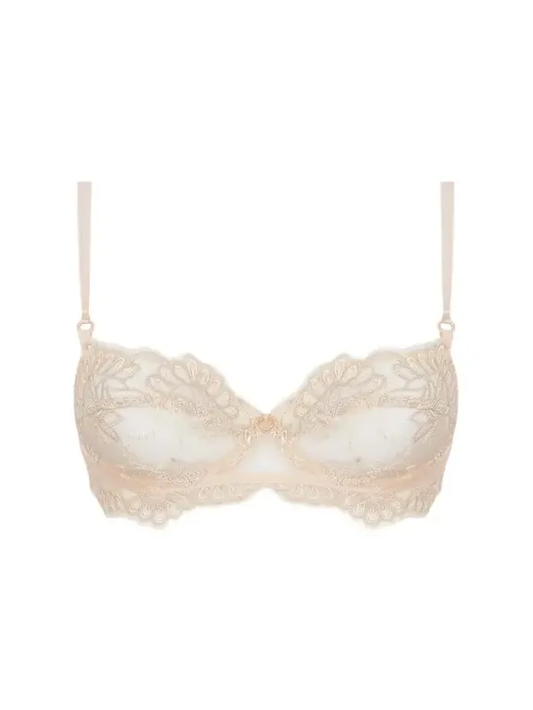 Elegance Artist Scalloped-Trim Tulle Demi Bra