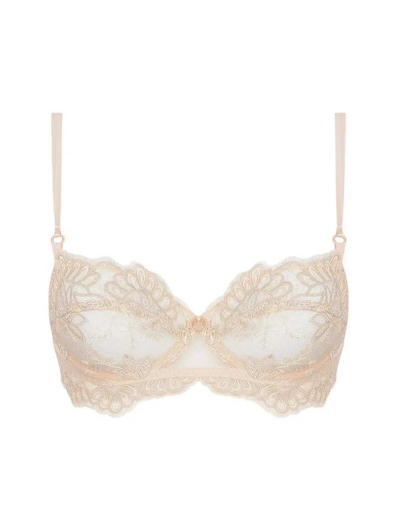 Elegance Artist Scalloped-Trim Tulle Demi Bra Elegance Artist Scalloped-Trim Tulle Demi Bra