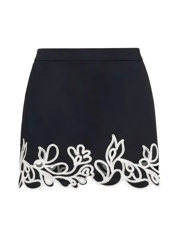 Bonnie Embroidered Paisley Bloom Skirt