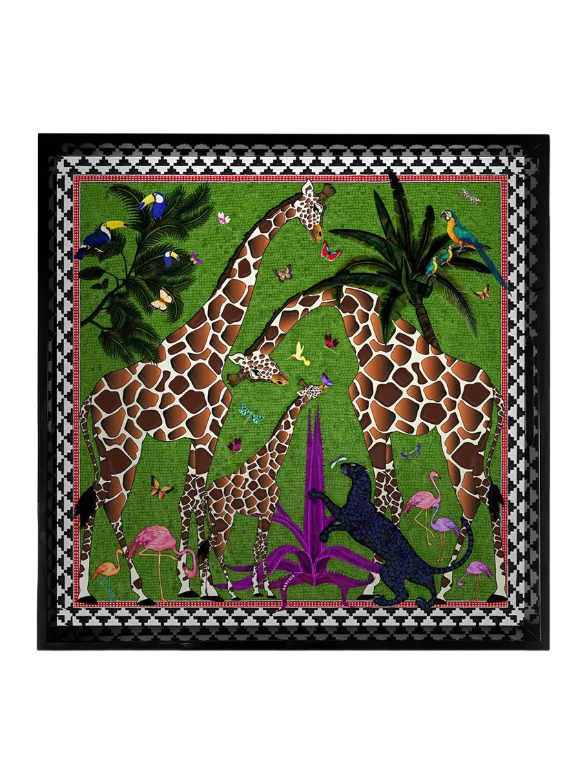 ORTIGIA Giraffe Lacquered Square Tray