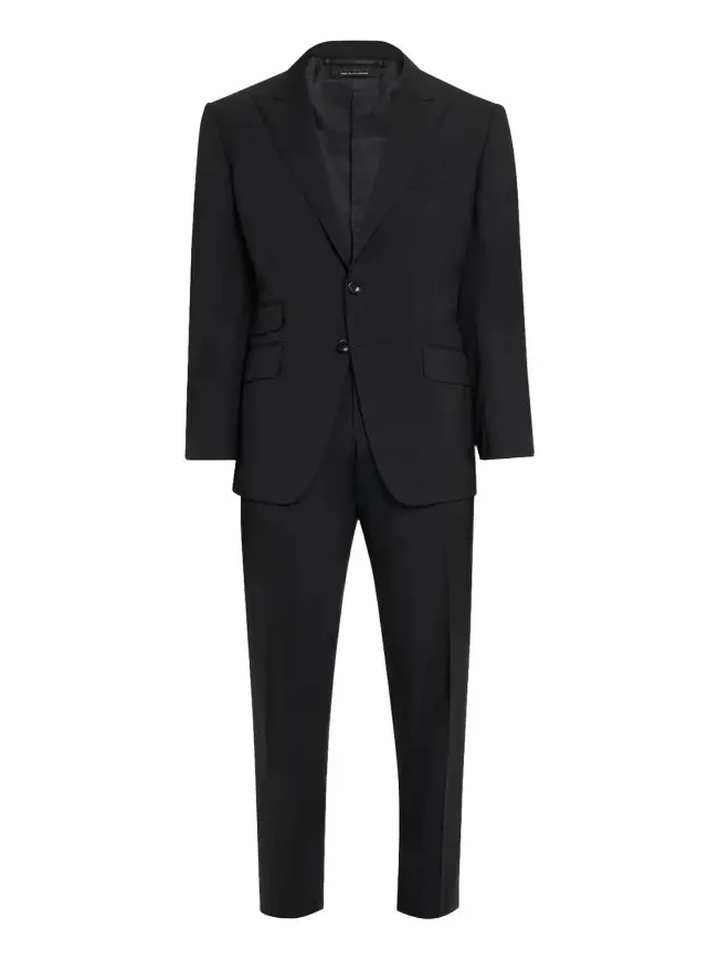 Men's Wool Peak Lapel Two-Piece Suit Men's Wool Peak Lapel Two-Piece Suit