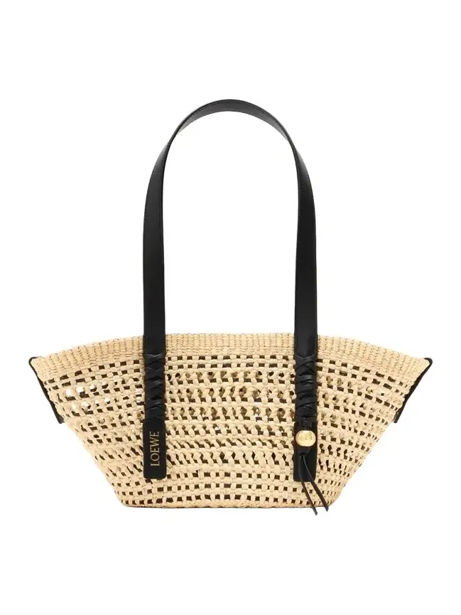x Paula's Ibiza Braid Small Woven Basket Tote Bag x Paula's Ibiza Braid Small Woven Basket Tote Bag