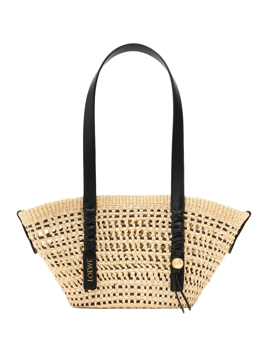x Paula's Ibiza Braid Small Woven Basket Tote Bag x Paula's Ibiza Braid Small Woven Basket Tote Bag