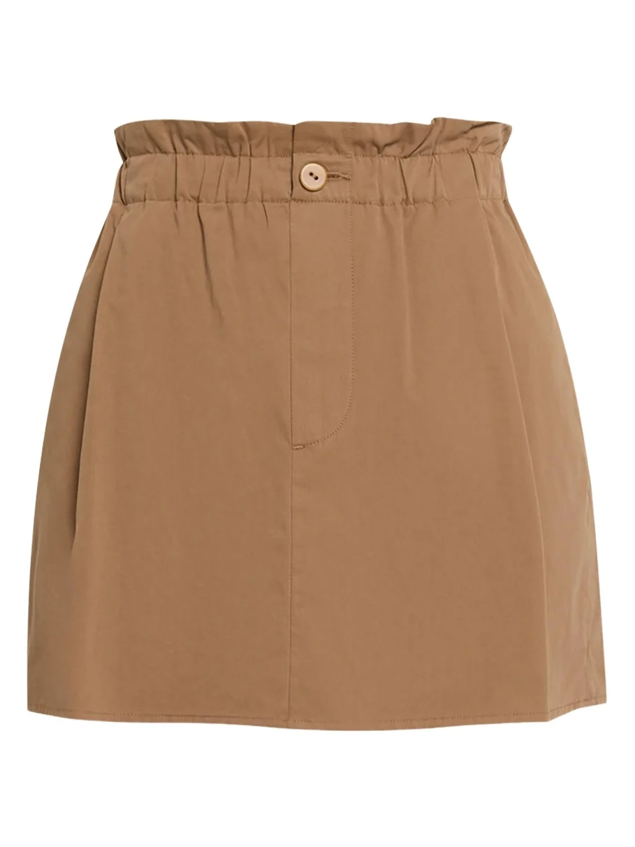 Mid-Rise Cotton Mini Skirt Mid-Rise Cotton Mini Skirt