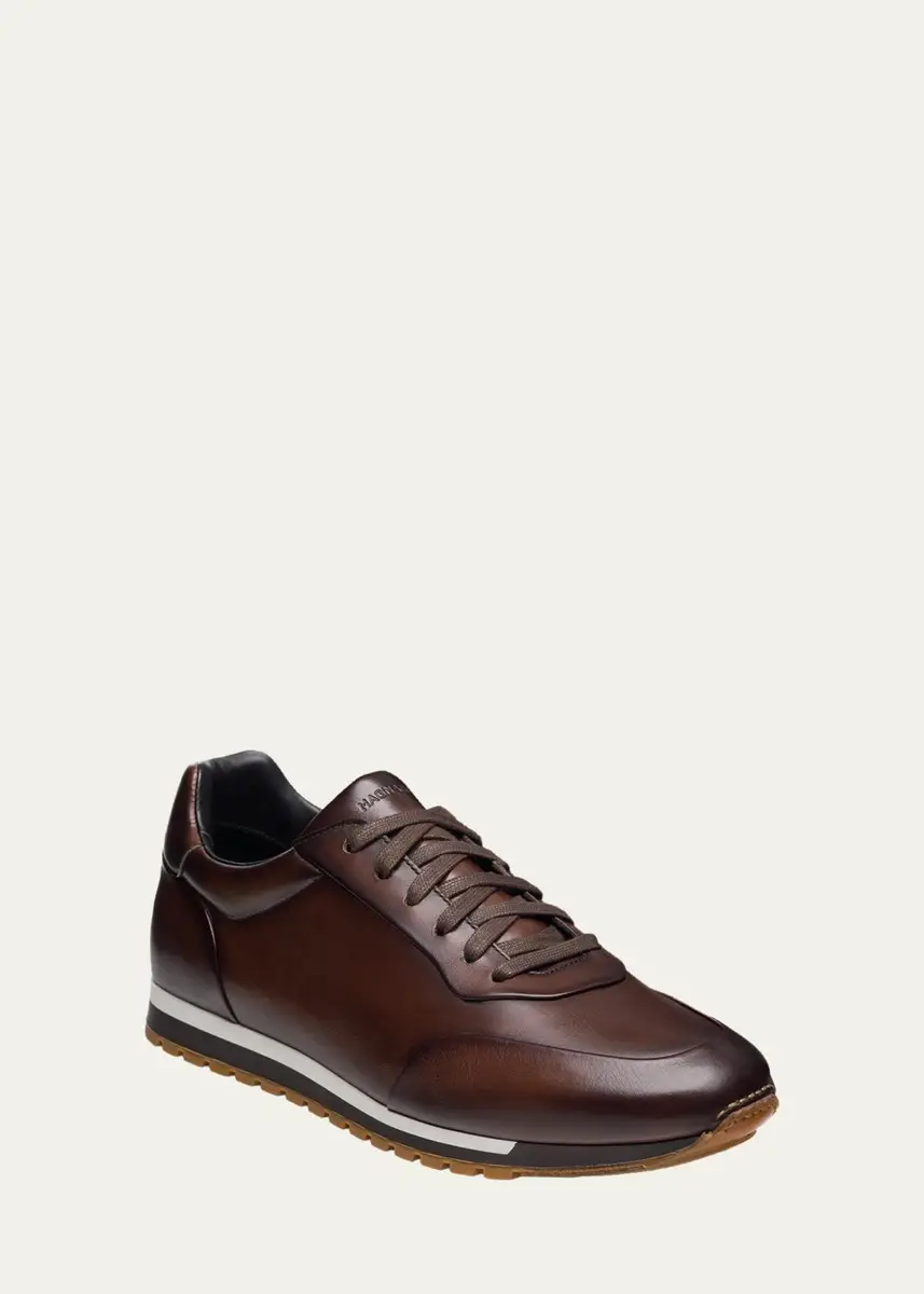 Magnanni Men's Ibiza II Leather Low-Top Sneakers | Thumbnail 6 Magnanni Men's Ibiza II Leather Low-Top Sneakers | Thumbnail 6