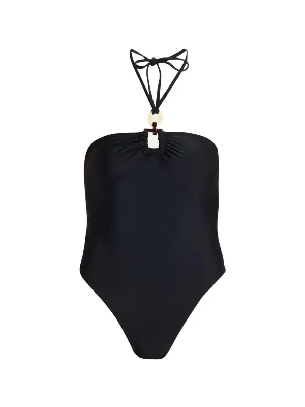 Marjorie Ring Halter One-Piece Swimsuit