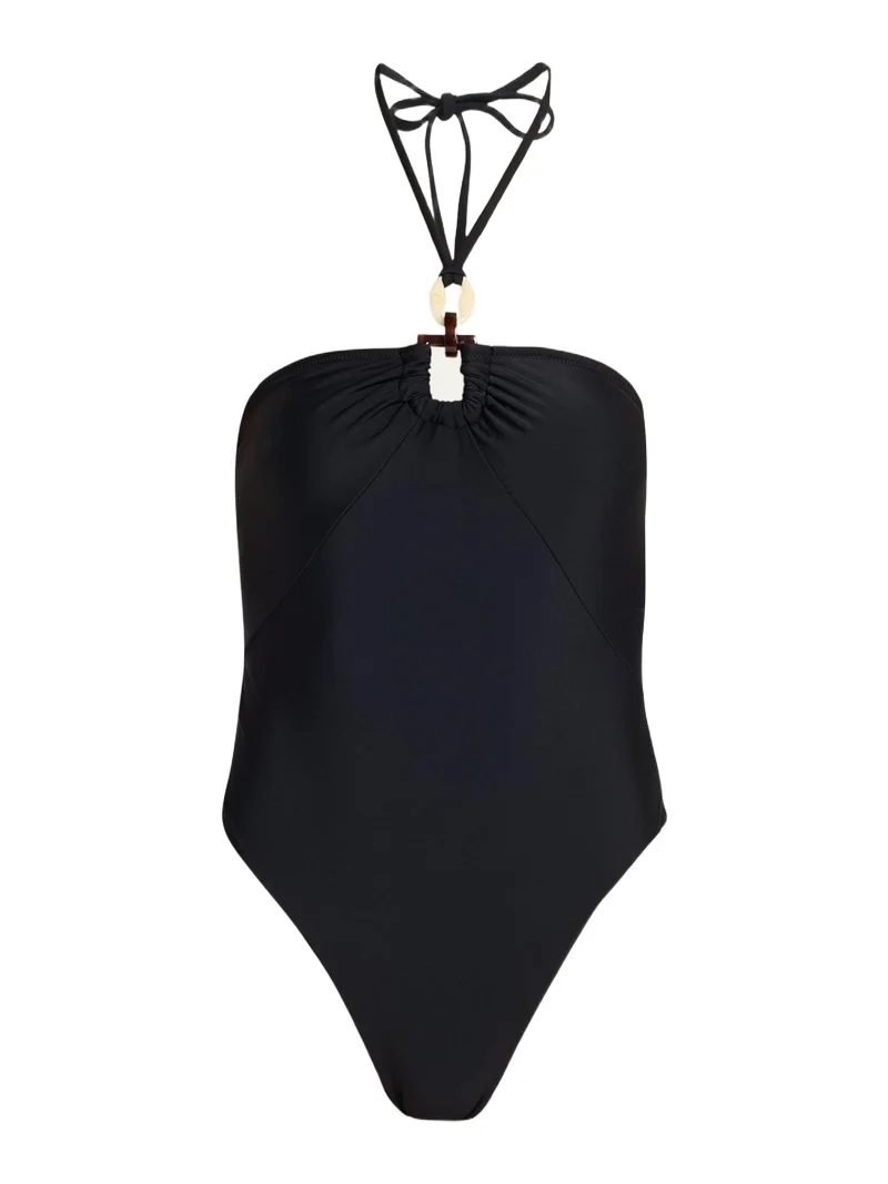 Marjorie Ring Halter One-Piece Swimsuit Marjorie Ring Halter One-Piece Swimsuit