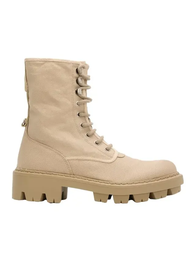 Canvas Ankle Combat Boots Canvas Ankle Combat Boots