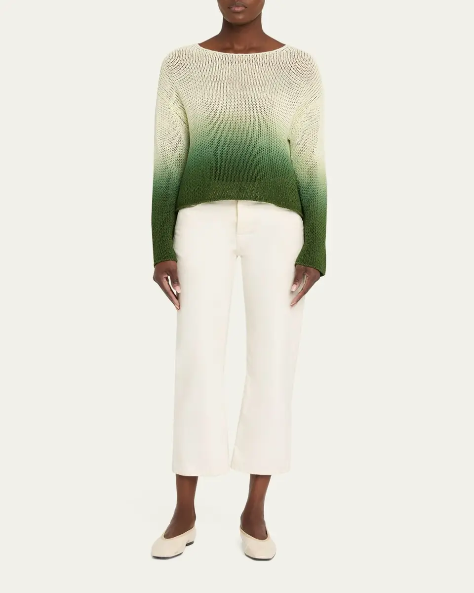 Vince Dip-Dye Cotton Sweater | Thumbnail 2 Vince Dip-Dye Cotton Sweater | Thumbnail 2
