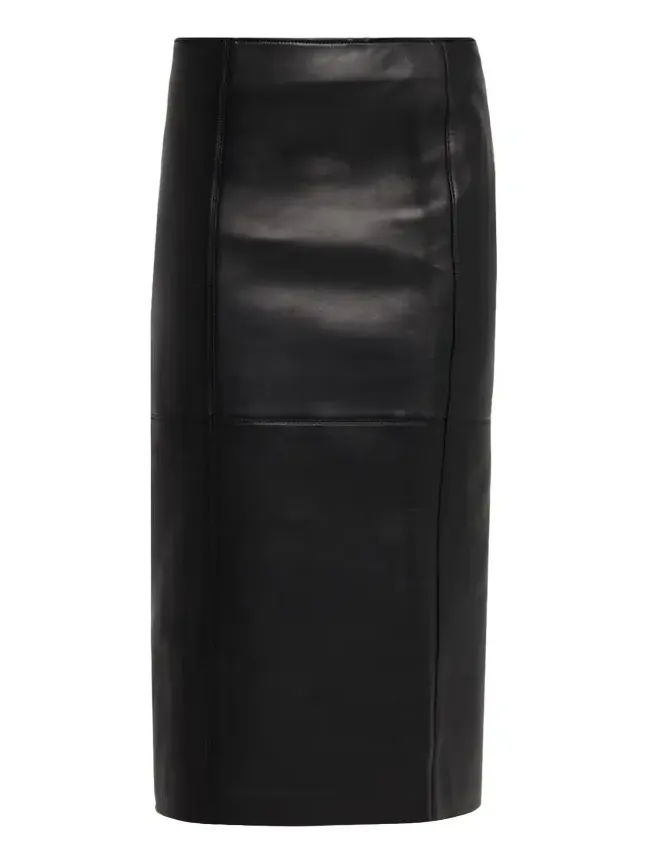 Marta Leather Midi Skirt Marta Leather Midi Skirt