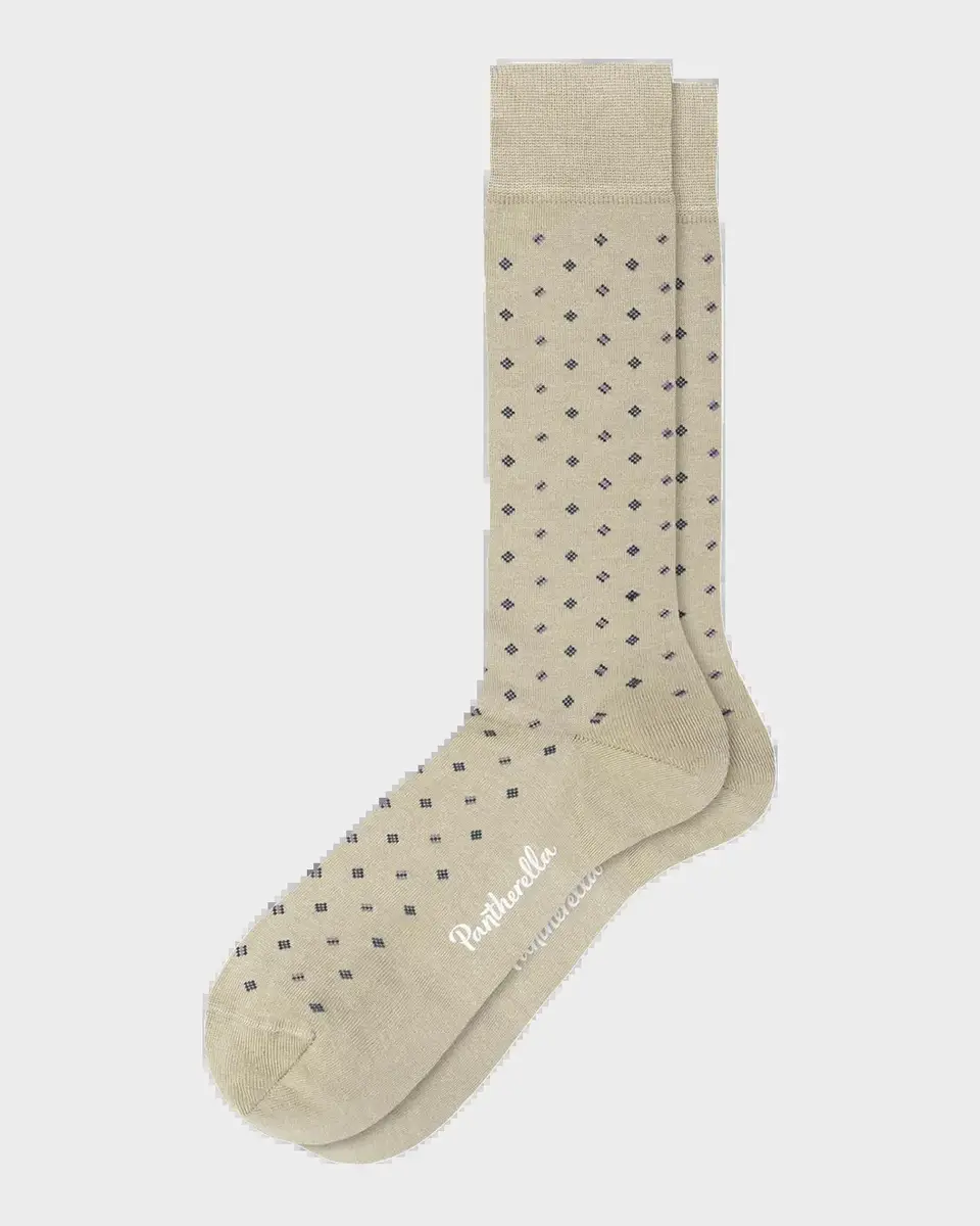 Pantherella Men's Wallace Neat Mini-Box Cotton Calf-Length Dress Socks | Thumbnail 2 Pantherella Men's Wallace Neat Mini-Box Cotton Calf-Length Dress Socks | Thumbnail 2