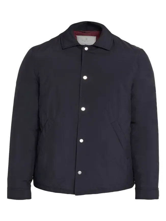 Brunello Cucinelli Men's Modern Fit Snap-Front Shirt Jacket