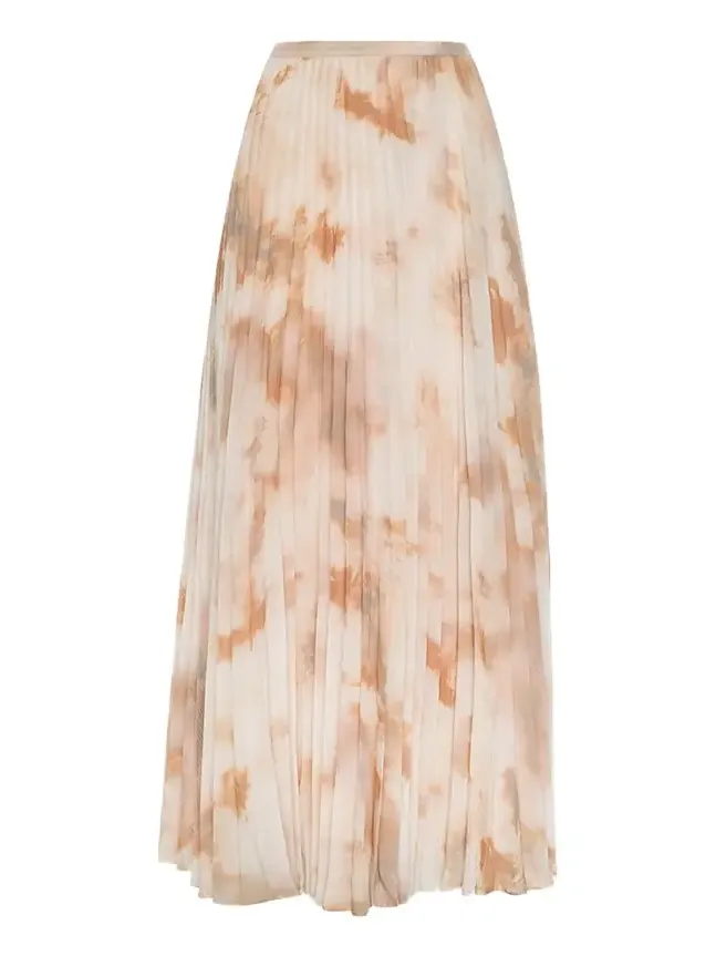 Torin Pleated Chiffon Maxi Skirt