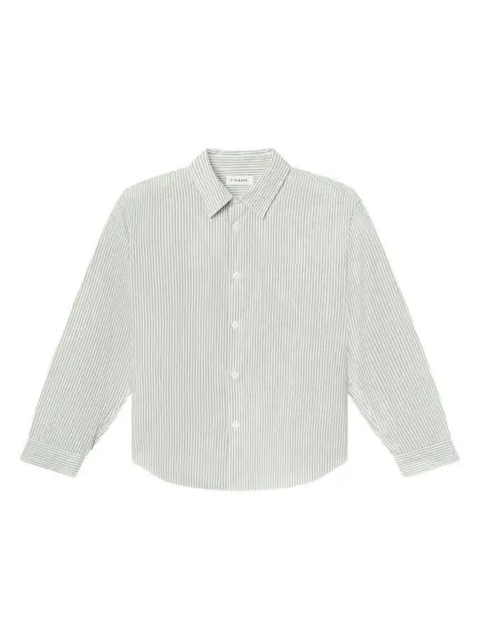 Men's Striped Tencel-Blend Button-Down Shirt