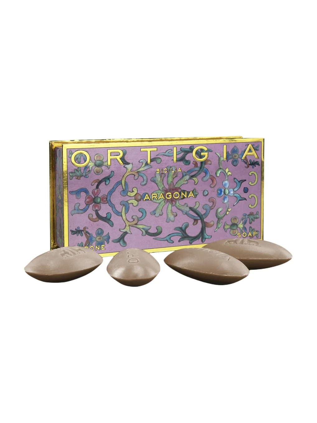 ORTIGIA Aragona Olive Oil Soap Box, 4 x 1.4 oz.