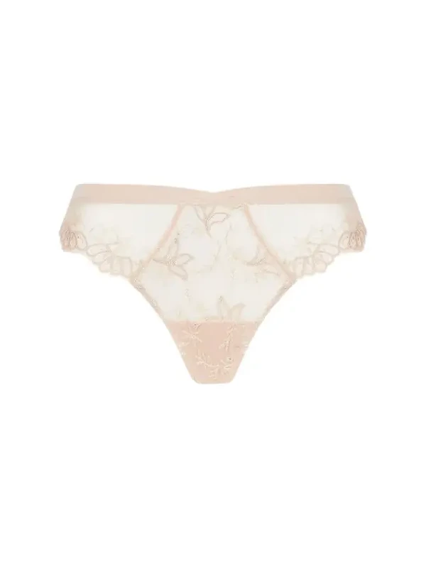 Elegance Artist Floral-Embroidered Thong Elegance Artist Floral-Embroidered Thong