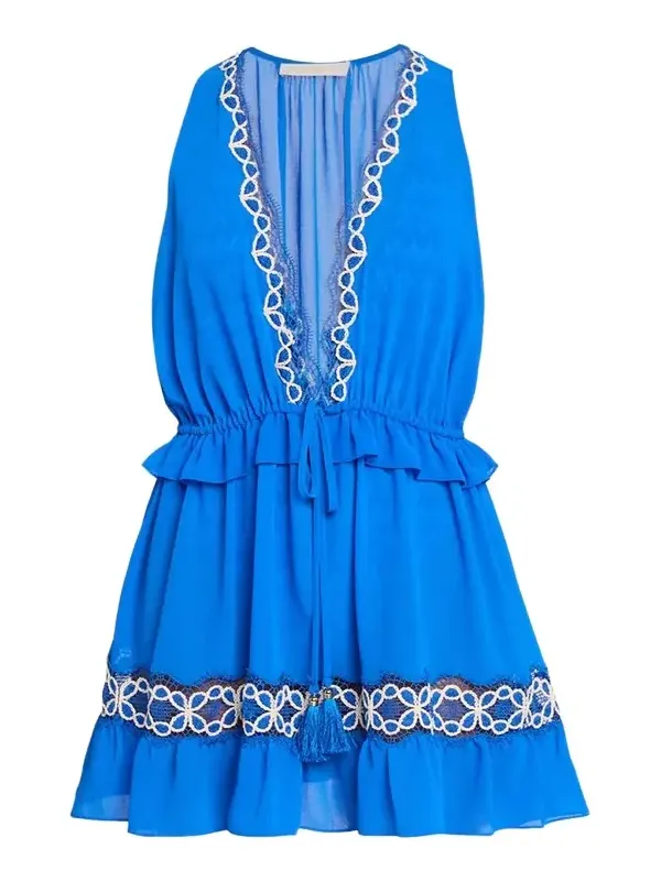 Gwendolyn Embroidered Coverup Mini Dress