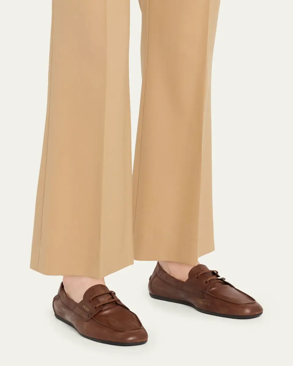 Prada Leather Driver Loafers | Thumbnail 2 Prada Leather Driver Loafers | Thumbnail 2