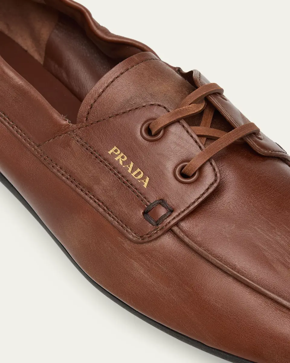 Prada Leather Driver Loafers | Thumbnail 5 Prada Leather Driver Loafers | Thumbnail 5