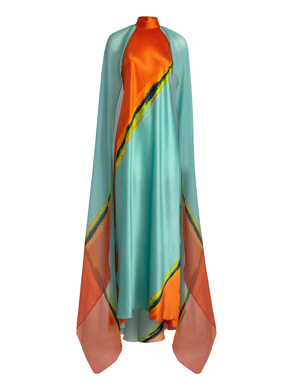 Sabina Cape Halter Maxi Dress Sabina Cape Halter Maxi Dress