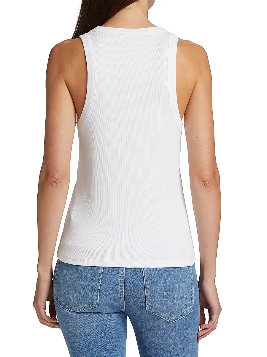 Veronica Beard Women's Jordyn Stretch-Cotton Tank Top | Thumbnail 5