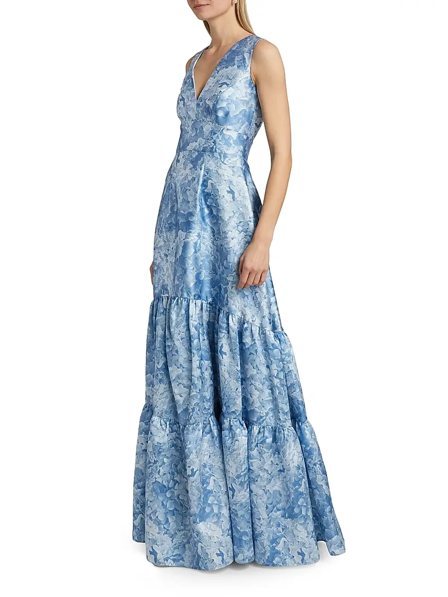 SACHIN & BABI Women's Rori Floral Sleeveless Gown | Thumbnail 4