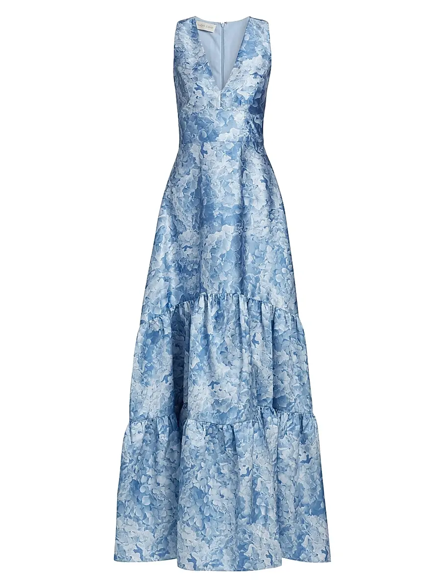 SACHIN & BABI Women's Rori Floral Sleeveless Gown