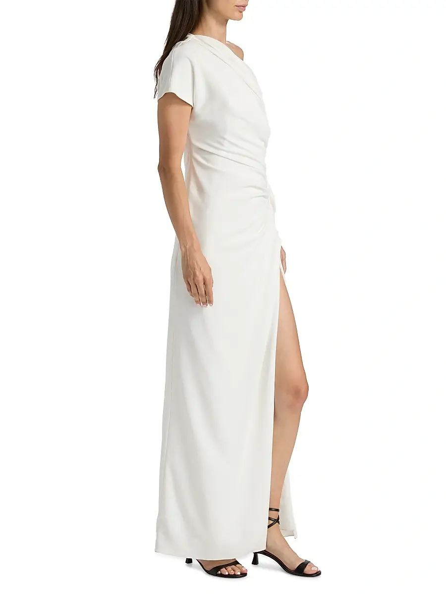Simkhai Women's Kally Draped Column Gown | Thumbnail 4 Simkhai Women's Kally Draped Column Gown | Thumbnail 4
