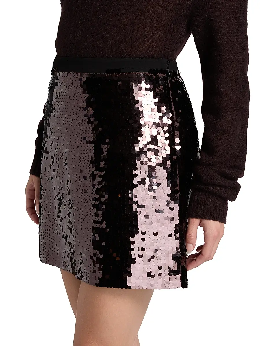A.L.C. A. L.C. Women's Cleo Sequined Miniskirt | Thumbnail 4
