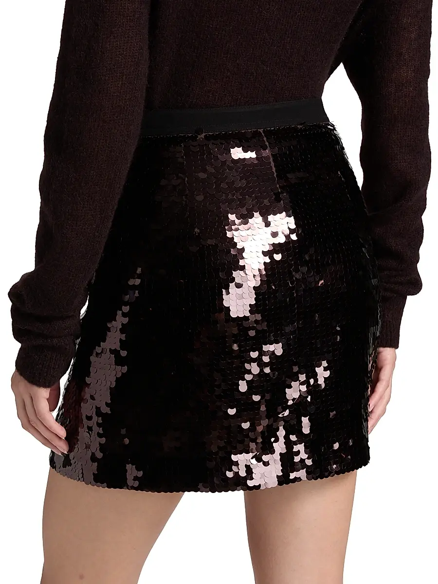 A.L.C. A. L.C. Women's Cleo Sequined Miniskirt | Thumbnail 5