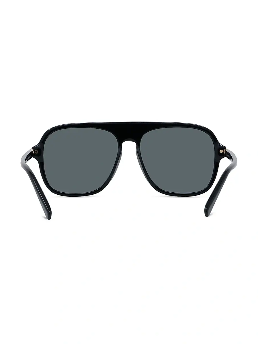 Stella McCartney Women's Stella 57MM Pilot Sunglasses - Dark Grey Black | Thumbnail 5