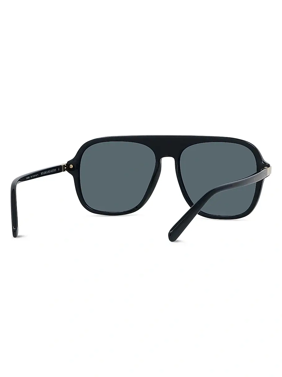 Stella McCartney Women's Stella 57MM Pilot Sunglasses - Dark Grey Black | Thumbnail 6