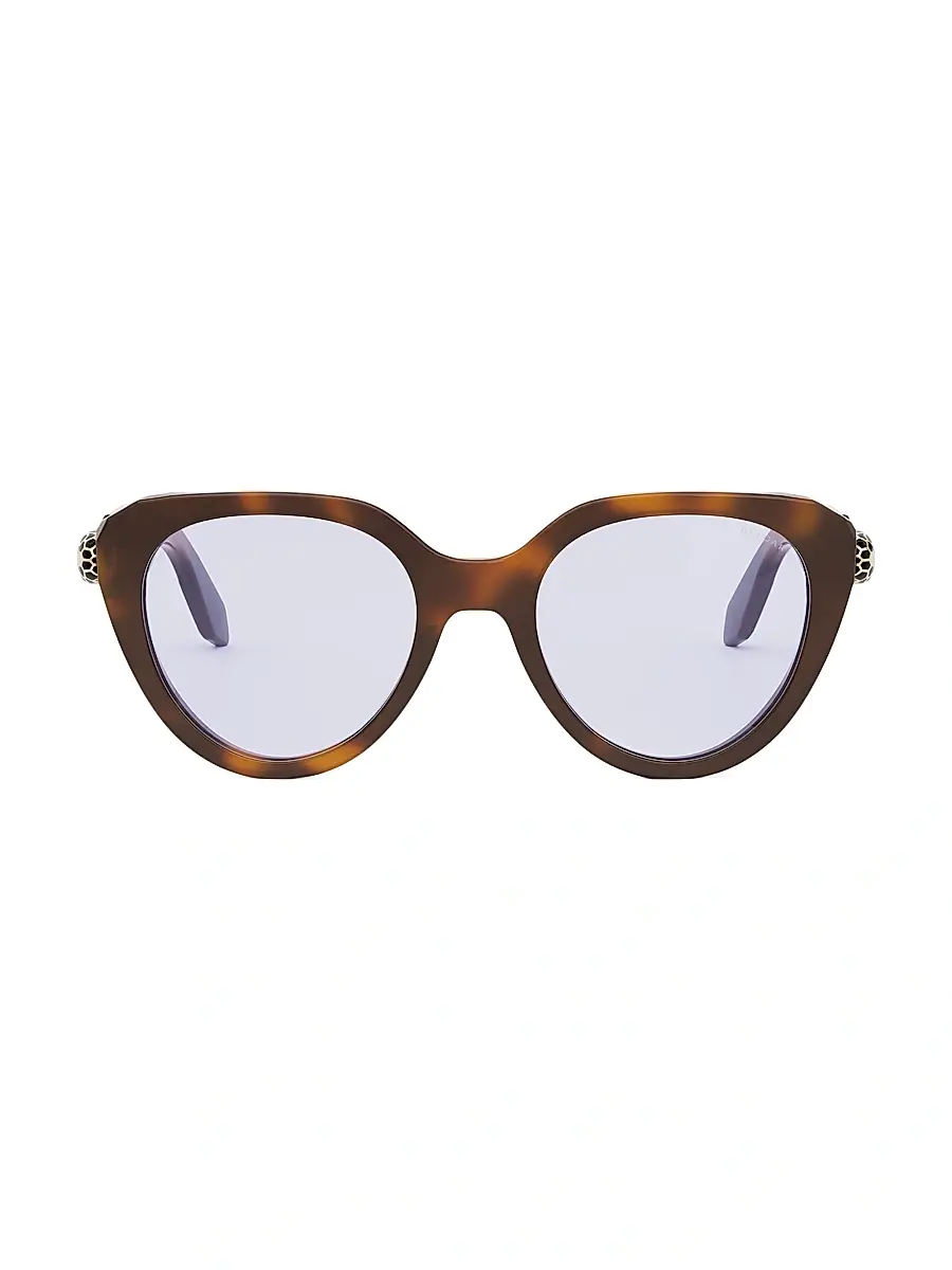 BVLGARI Women's Serpenti 51MM Cat-Eye Blue Block Glasses | Thumbnail 2 BVLGARI Women's Serpenti 51MM Cat-Eye Blue Block Glasses | Thumbnail 2