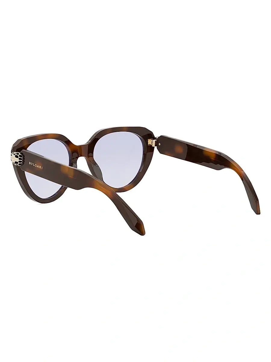 BVLGARI Women's Serpenti 51MM Cat-Eye Blue Block Glasses | Thumbnail 4 BVLGARI Women's Serpenti 51MM Cat-Eye Blue Block Glasses | Thumbnail 4