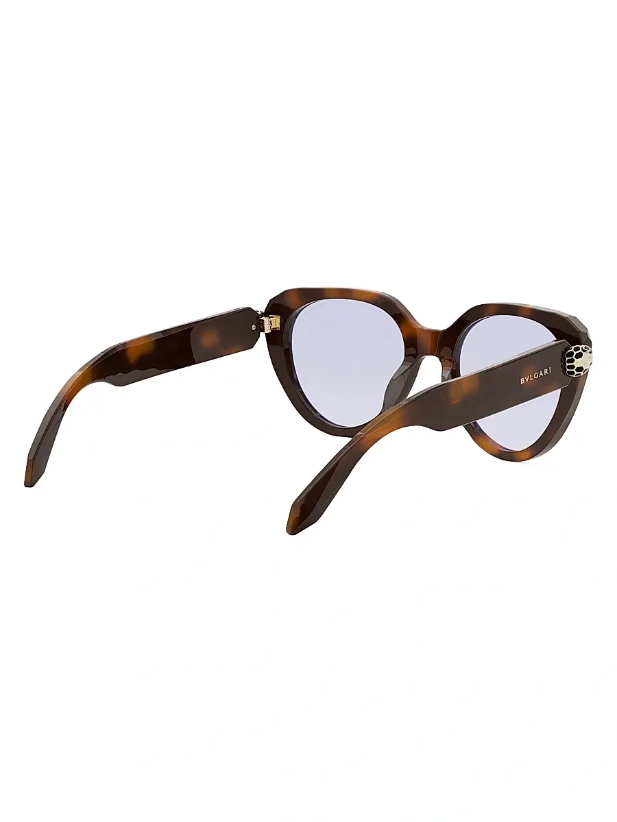BVLGARI Women's Serpenti 51MM Cat-Eye Blue Block Glasses | Thumbnail 6 BVLGARI Women's Serpenti 51MM Cat-Eye Blue Block Glasses | Thumbnail 6