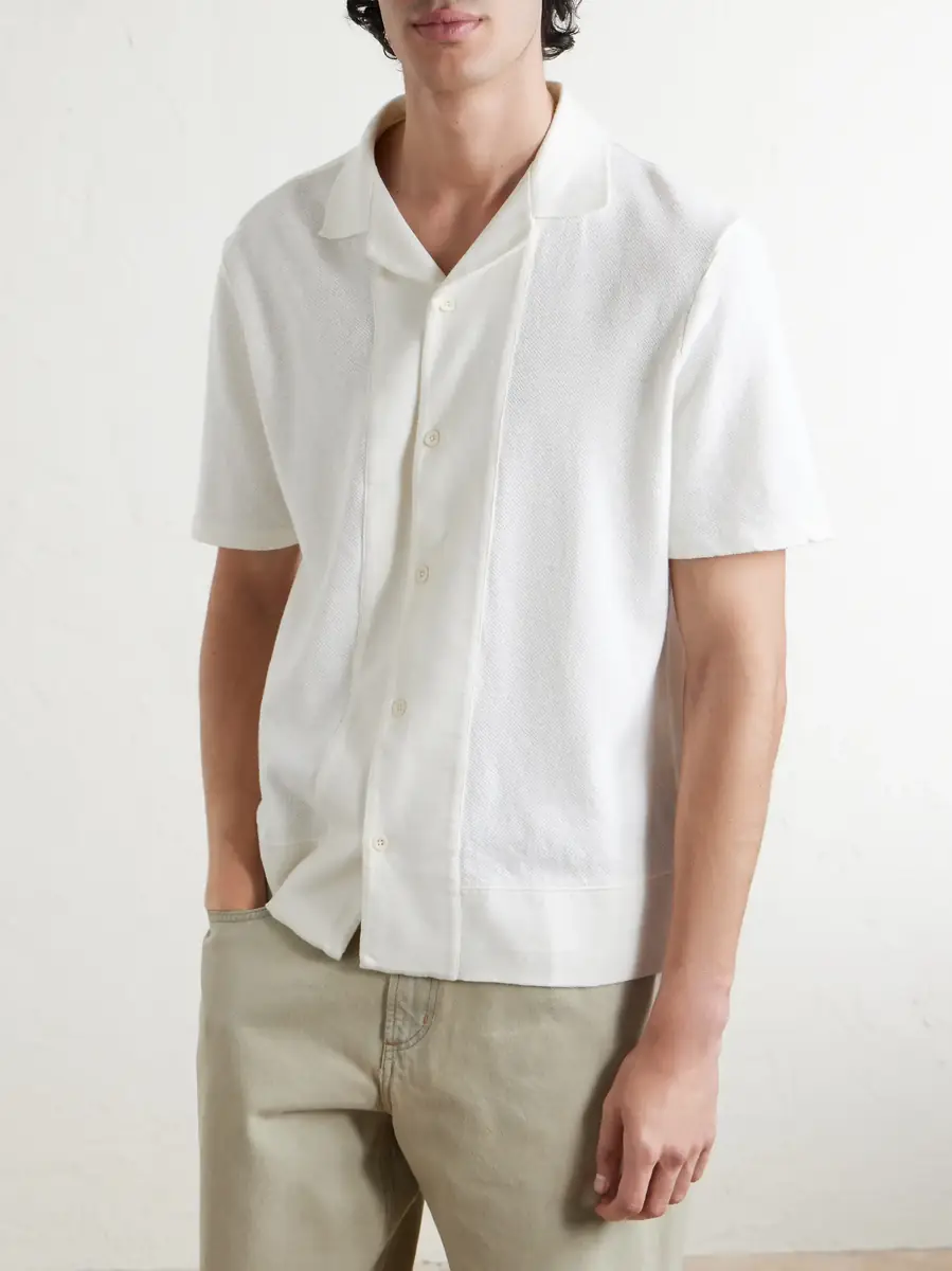 MR P. Camp-Collar Linen and Organic Cotton-Blend Shirt | Thumbnail 3 MR P. Camp-Collar Linen and Organic Cotton-Blend Shirt | Thumbnail 3
