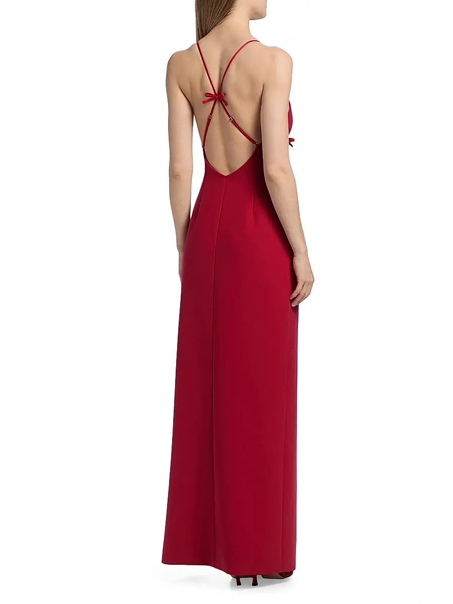 Cinq à Sept Women's Elea Bow Slit Gown | Thumbnail 5 Cinq à Sept Women's Elea Bow Slit Gown | Thumbnail 5