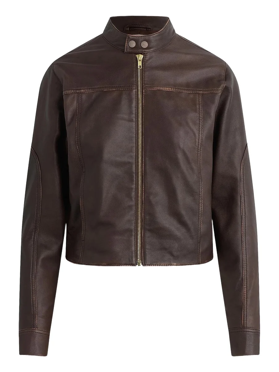 Hudson Jeans Women's Leather Moto Jacket