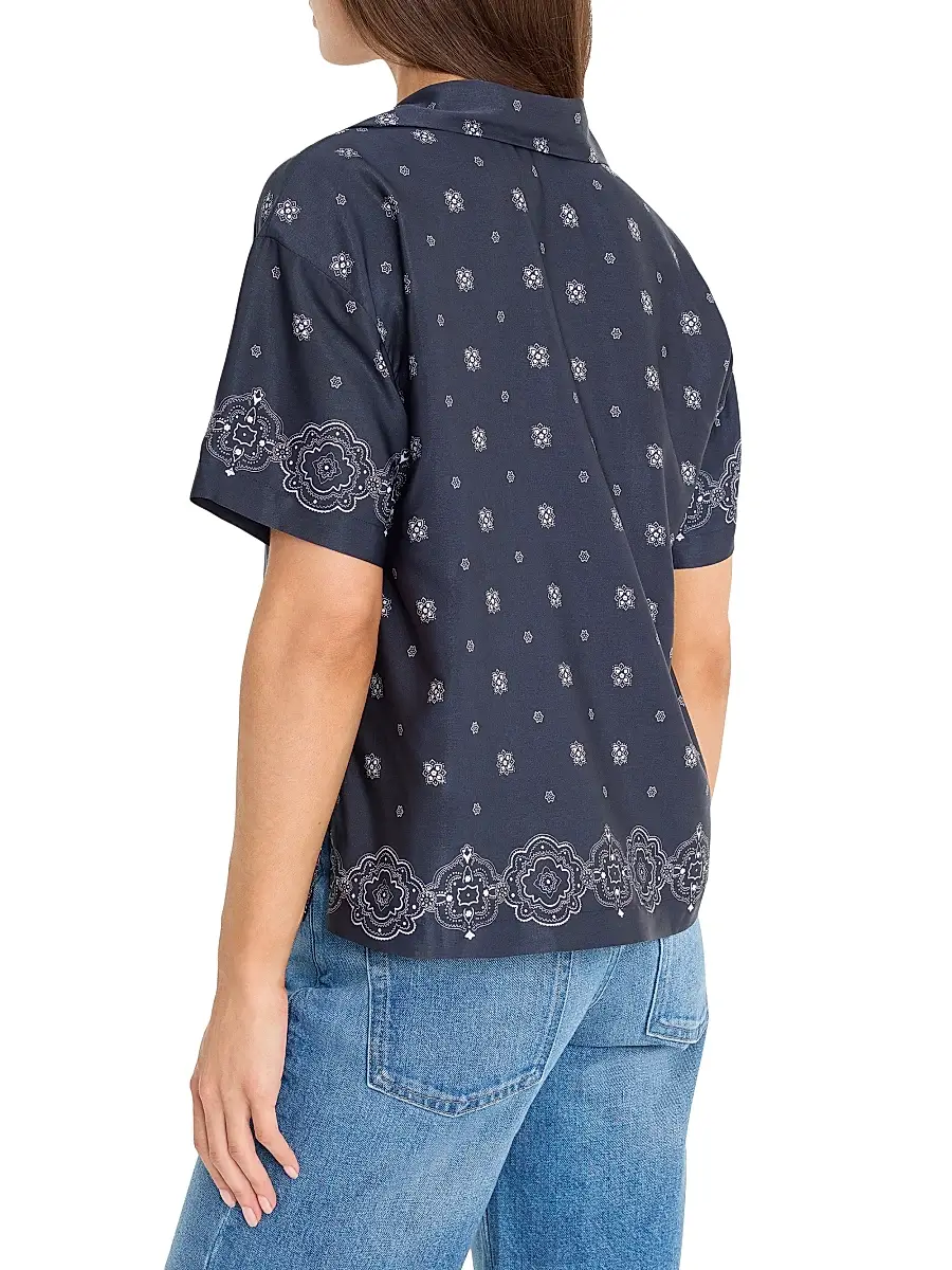 GOOD AMERICAN Women's Camp Bandana Print Shirt | Thumbnail 5 GOOD AMERICAN Women's Camp Bandana Print Shirt | Thumbnail 5