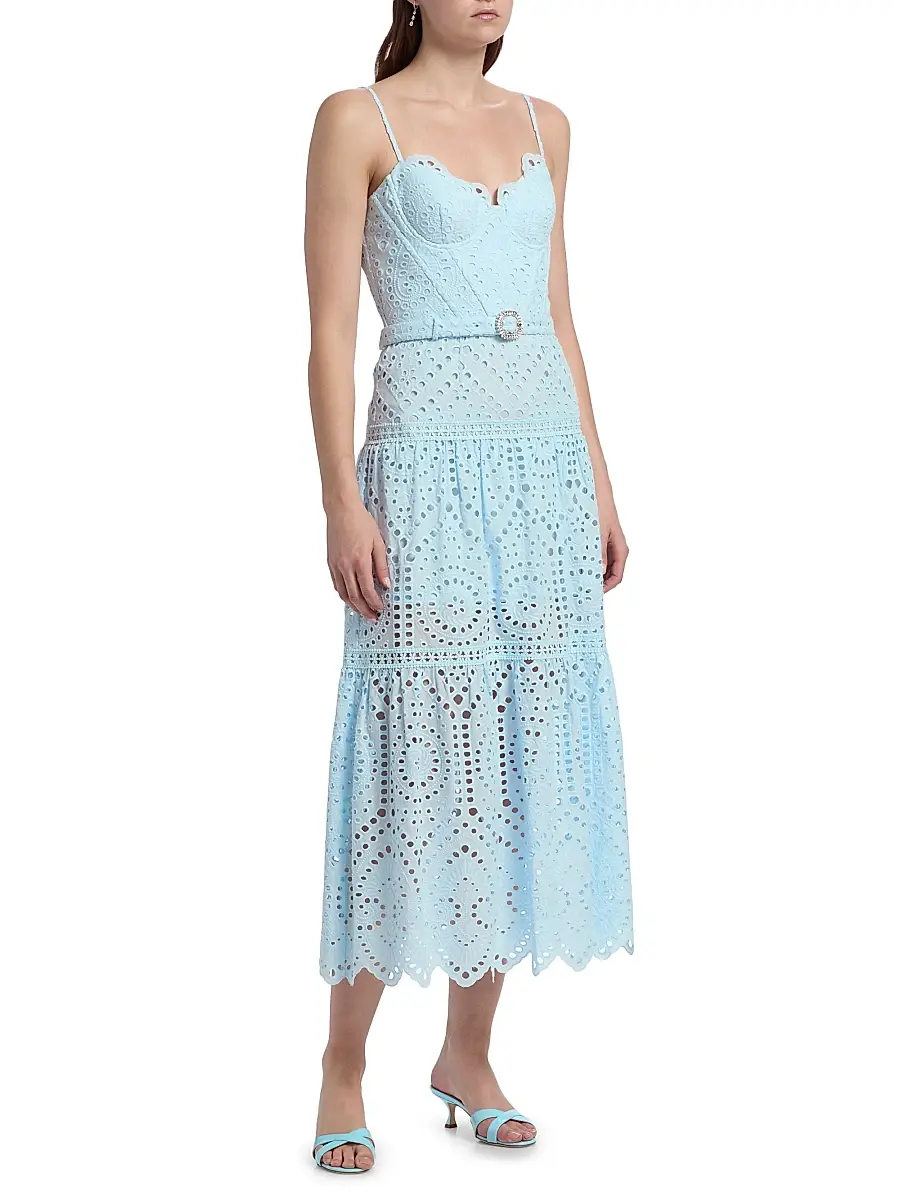Generation Love Women's Zuria Cotton Eyelet Maxi Dress | Thumbnail 4 Generation Love Women's Zuria Cotton Eyelet Maxi Dress | Thumbnail 4