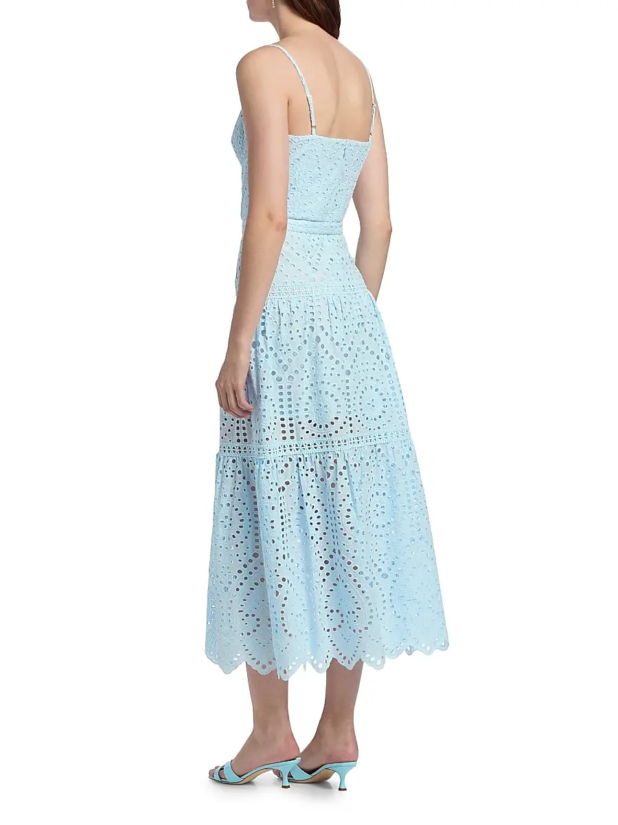 Generation Love Women's Zuria Cotton Eyelet Maxi Dress | Thumbnail 5 Generation Love Women's Zuria Cotton Eyelet Maxi Dress | Thumbnail 5