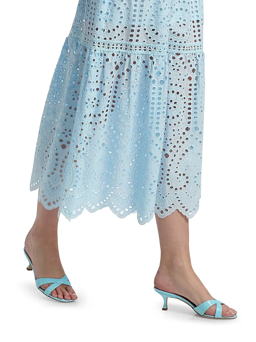 Generation Love Women's Zuria Cotton Eyelet Maxi Dress | Thumbnail 6 Generation Love Women's Zuria Cotton Eyelet Maxi Dress | Thumbnail 6