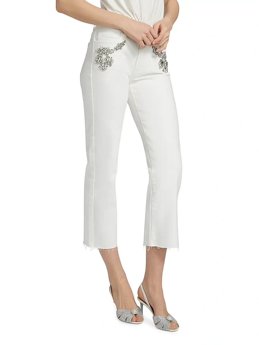 Generation Love Women's Carolyn Crystal-Embellished Crop Jeans | Thumbnail 4
