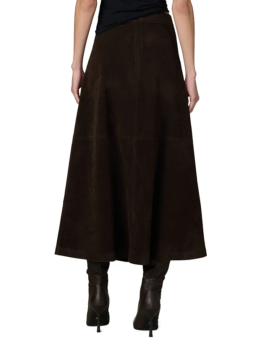 Joe's Jeans Women's The Tavi Vegan Suede Midi-Skirt | Thumbnail 5 Joe's Jeans Women's The Tavi Vegan Suede Midi-Skirt | Thumbnail 5