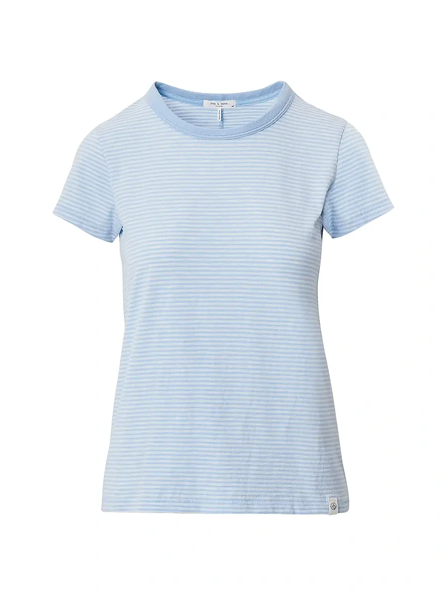 rag & bone Women's The Slub Striped Cotton T-Shirt