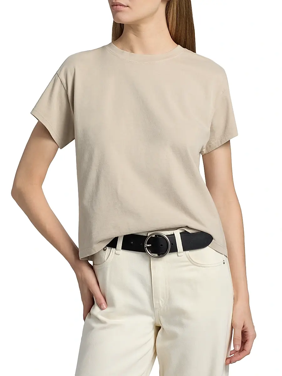 rag & bone Women's Kelly Distressed Washed Boxy T-Shirt | Thumbnail 3 rag & bone Women's Kelly Distressed Washed Boxy T-Shirt | Thumbnail 3