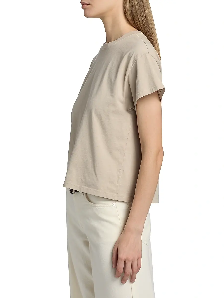 rag & bone Women's Kelly Distressed Washed Boxy T-Shirt | Thumbnail 4 rag & bone Women's Kelly Distressed Washed Boxy T-Shirt | Thumbnail 4