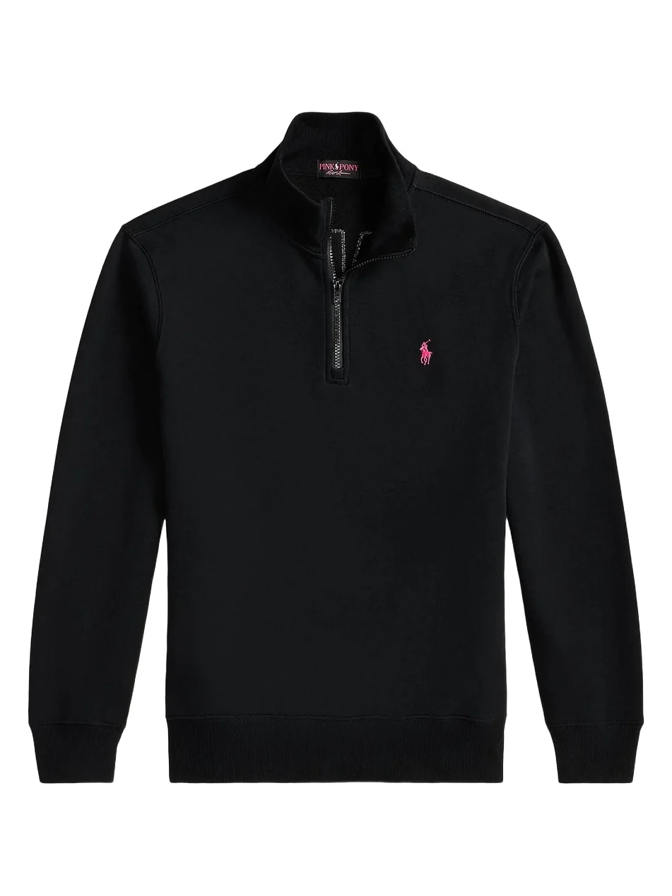 Men's Logo Cotton-Blend Quarter-Zip Sweatshirt Men's Logo Cotton-Blend Quarter-Zip Sweatshirt